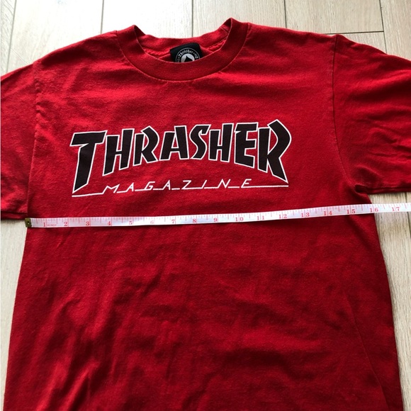 Vintage Thrasher Magazine Red T-Shirt - Picture 7 of 8